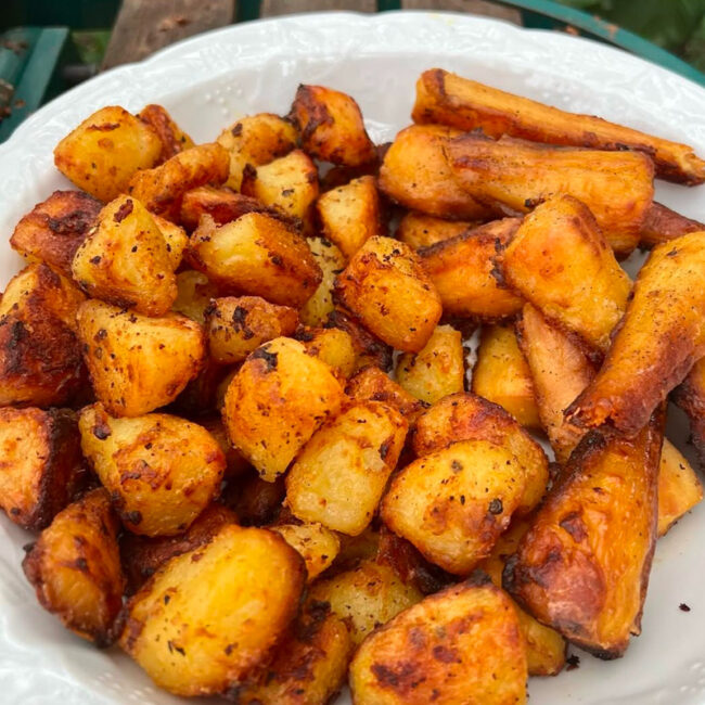 Roast potatoes (pommes de terre rôties anglaises)