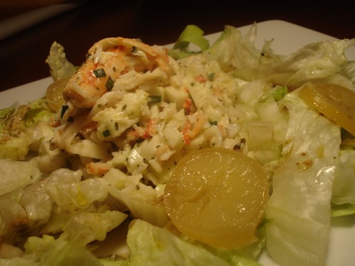 Salade de crabe et gingembre frais