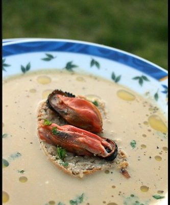 Soupe safranée aux moules – Tajine marocain de poisson