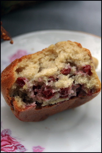 Muffins aux airelles (Cranberry muffins)