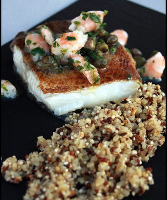 Pavé de cabillaud, quinoa aux épices