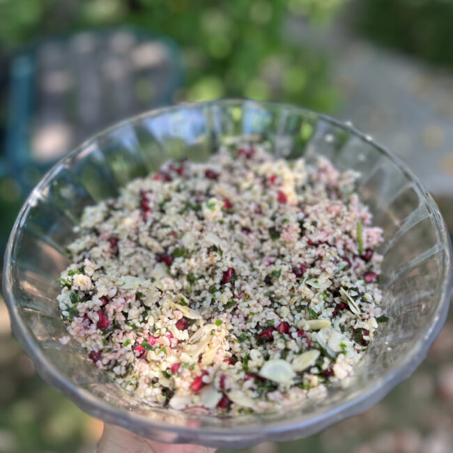 Salade de boulgour à la grenade