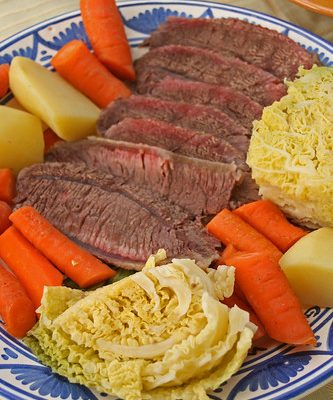 Corned beef (rôti de bœuf salé spécialité irlandaise)