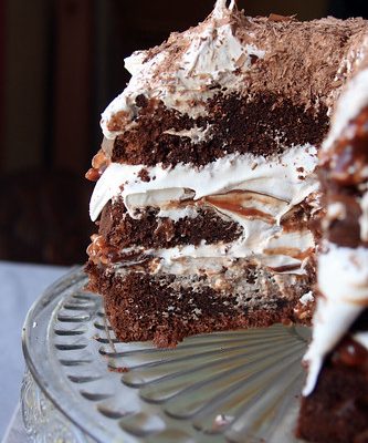 Celebration cake de Jamie Oliver (Gâteau au chocolat et riz soufflé)