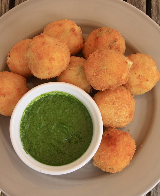 Fishcakes au haddock sauce au cresson