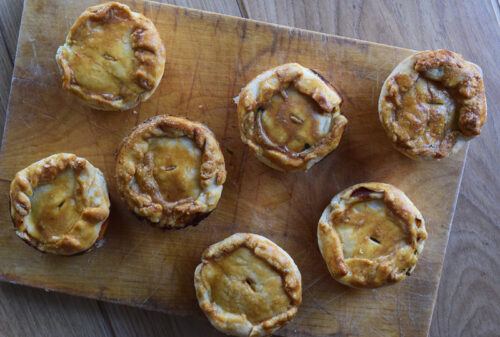 Fidget pies (petits pâtés traditionnels anglais)