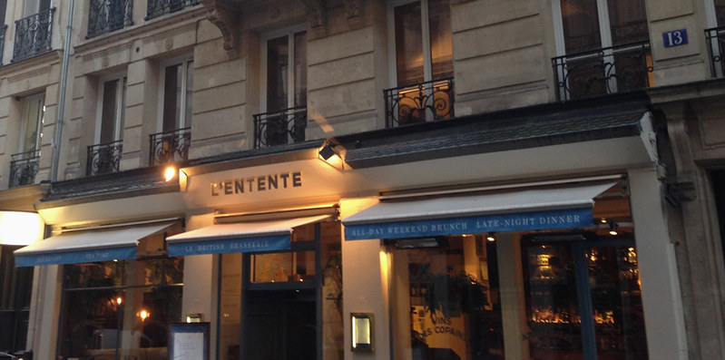 L’Entente, le restaurant anglais à Paris
