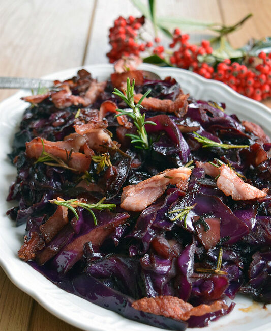 Chou rouge braisé de Noël