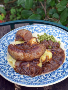 Bangers and Mash (purée saucisses à anglaises)