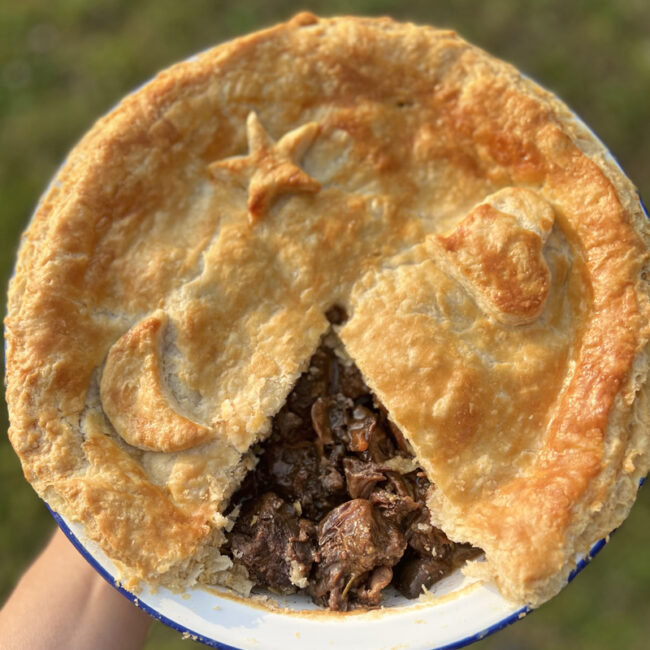 La Beef and Mushroom pie traditionnelle