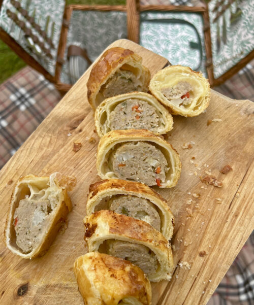 Ploughman’s sausage rolls