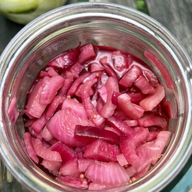 Pickles d'Oignons Rouges