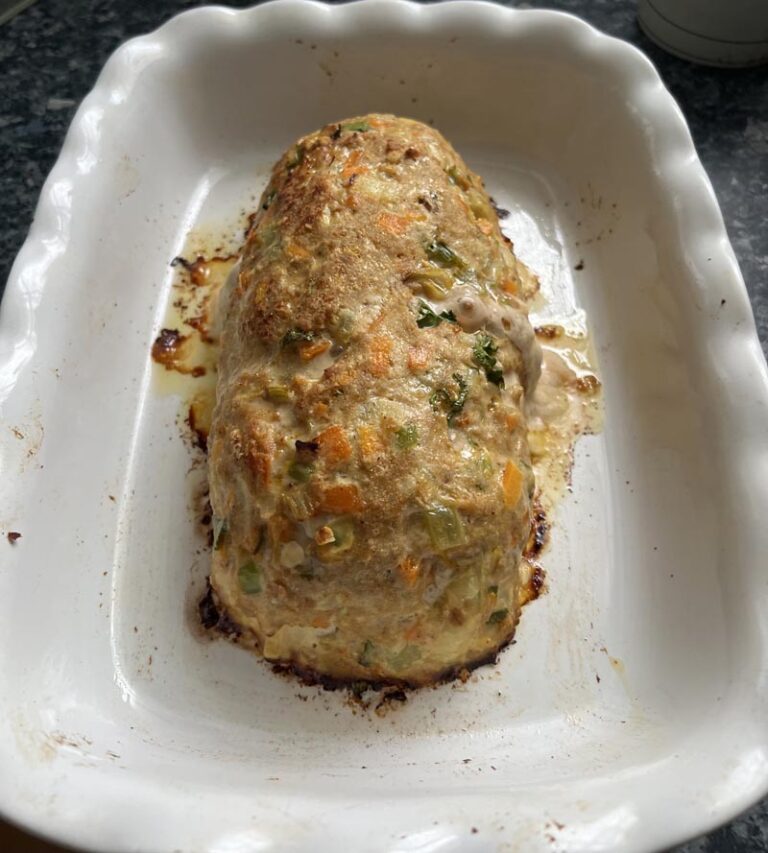 Pain de viande aux légumes à la sauce tomate (healthy meatloaf)