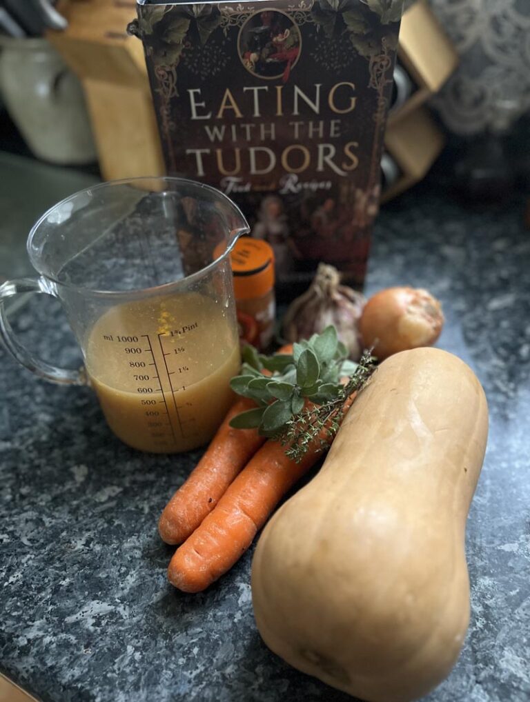 Velouté Tudor de courge Butternut rôtie aux épices du comté East Anglia