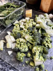 Soupe de brocoli et Lancashire cheese