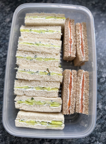 Sandwich anglais au concombre