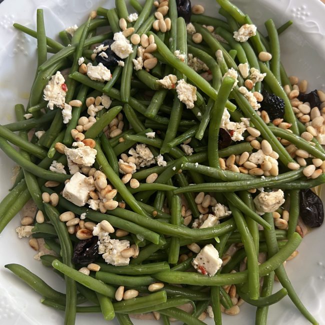 Salade de haricots verts à la sauce au thon