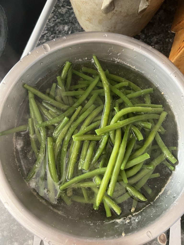 Salade de haricots verts à la sauce au thon