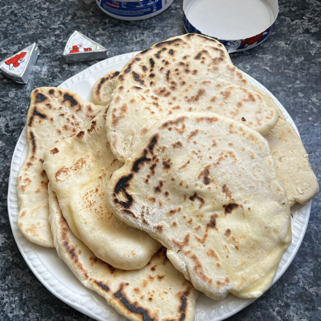 Naans à la Vache qui rit