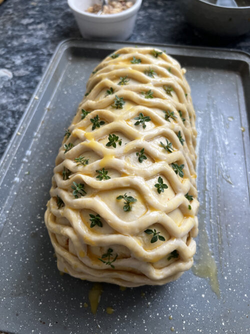 Beet Wellington, yaourt à la menthe et Dukkah de Calum Franklin (végétarien)