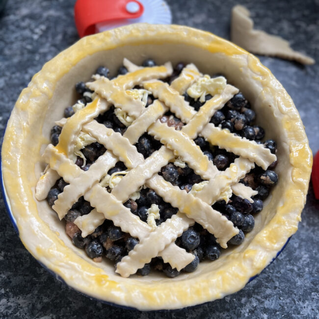 Blueberry pie (tarte aux myrtilles)