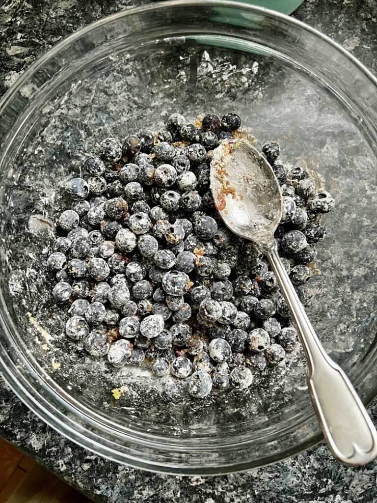 Blueberries pie