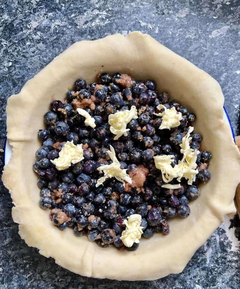 Blueberries pie