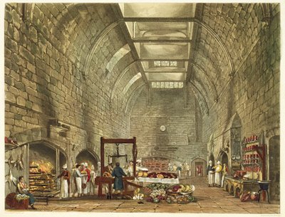 The kitchen at Windsor castle .James Stephanoff