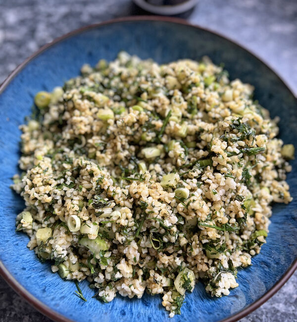 Taboubé vert à la mélasse d’Ottolenghi