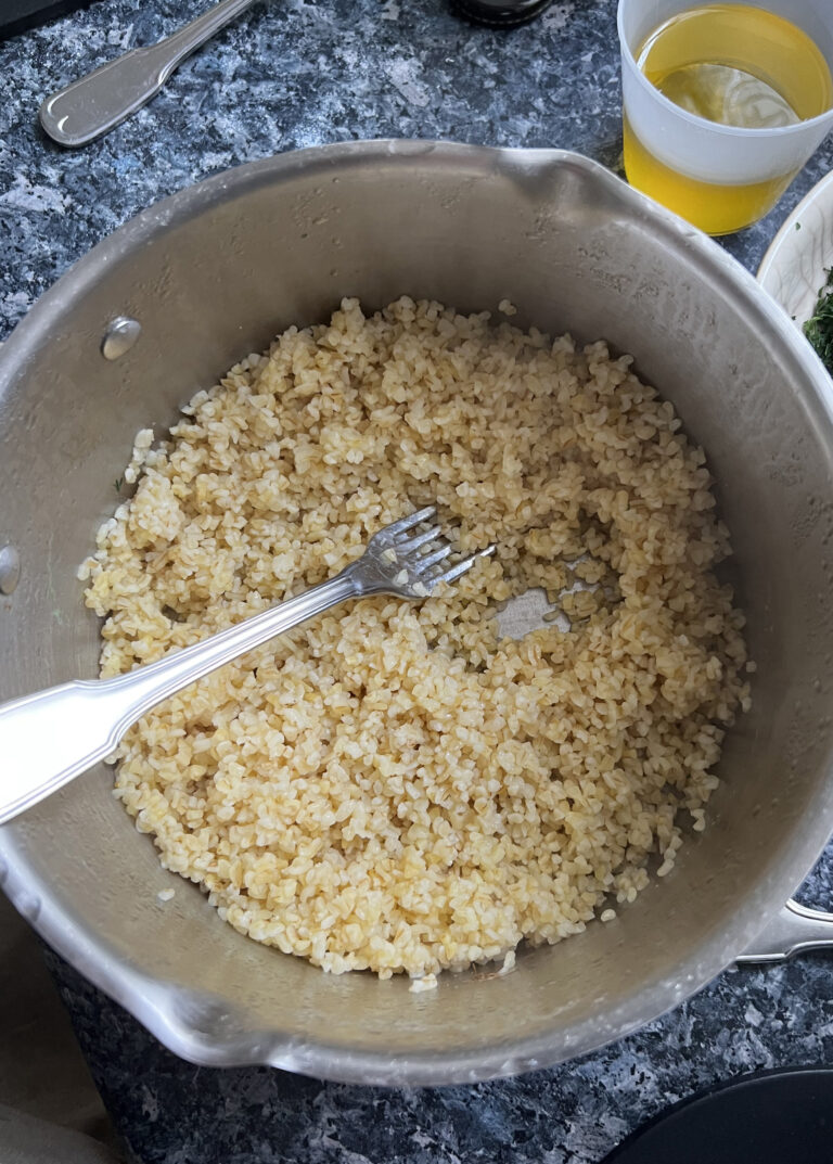 Taboubé vert à la mélasse d’Ottolenghi