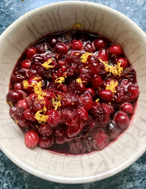 Sauce aux canneberges à la persane