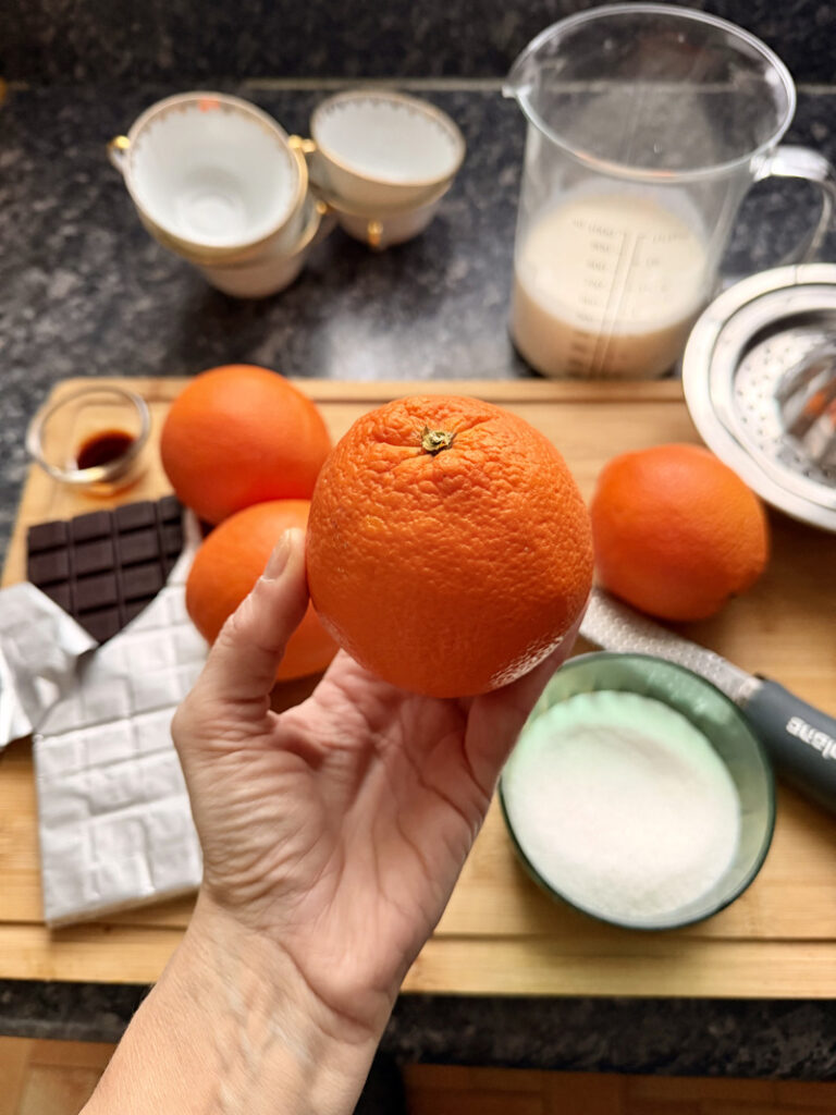 Posset à l'orange et chocolat