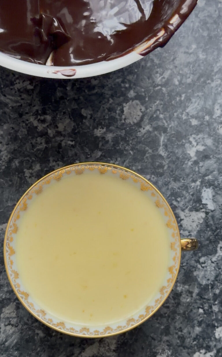 Posset à l’orange et ganache chocolat