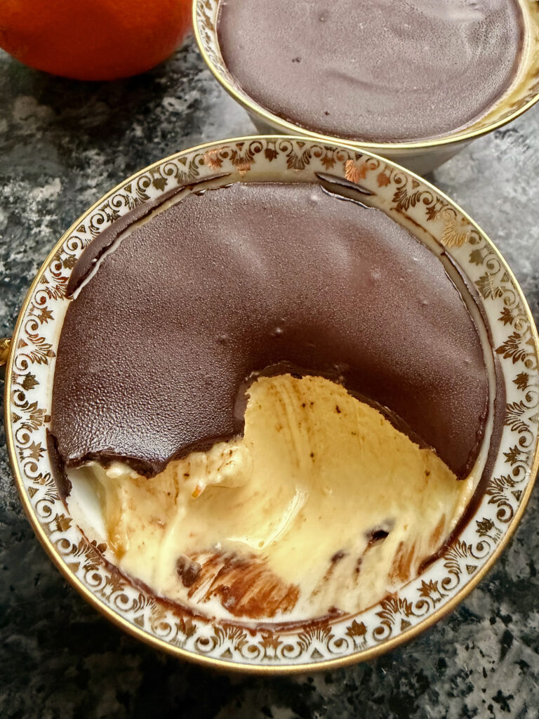 Posset à l'orange et chocolat