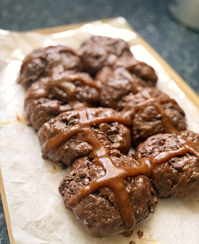 Hot cross buns au Chocolat