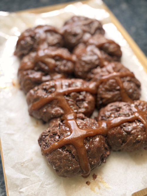 Hot cross buns au Chocolat