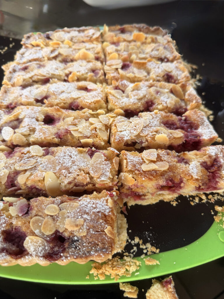 Bakewell tart aux framboises