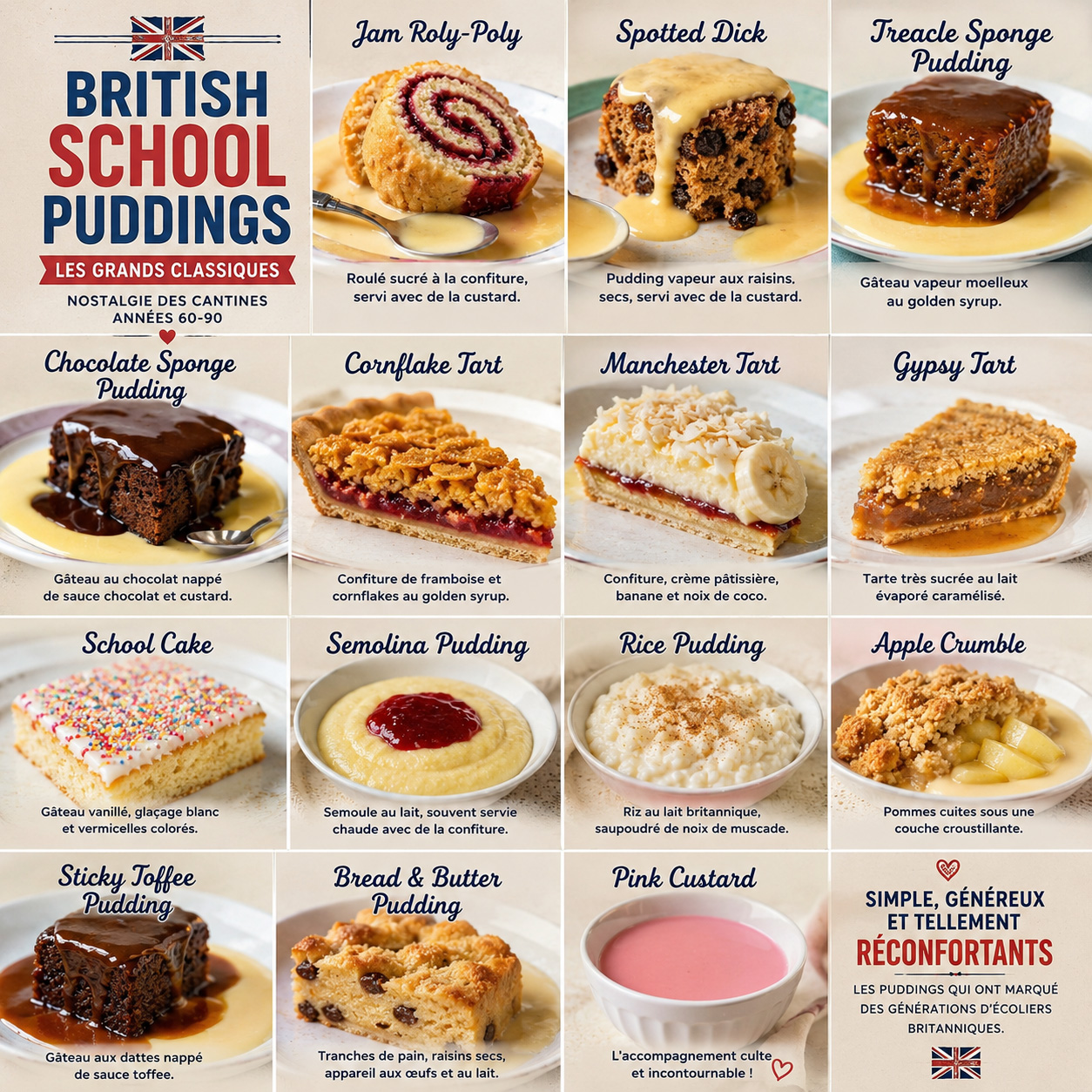 British school puddings